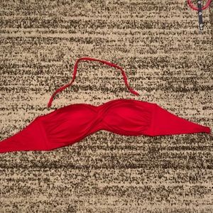 Mossimo bathing suit top. Size large, red.